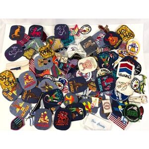 150 Assorted Iron-On/Sew-On Applique Patches Mixed Sequin Craft Bundle New